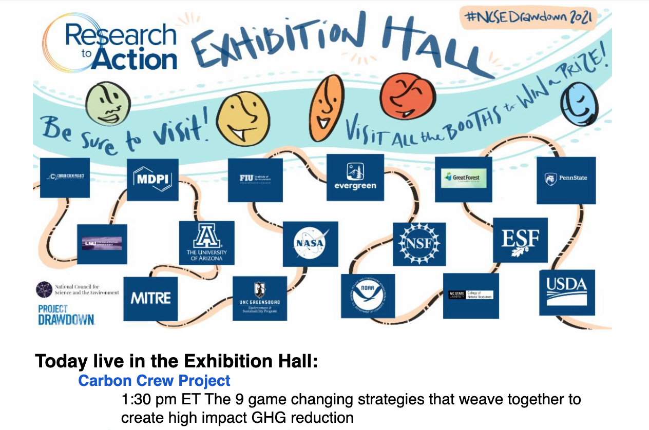 Carbon CREW Presents at NCSE Drawdown 2021 Conference